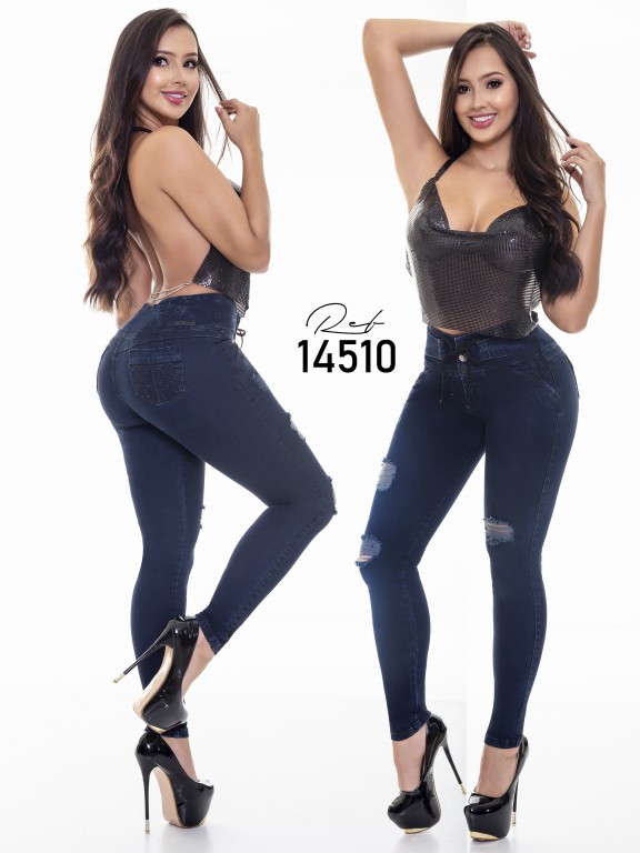 JEANS CHEVIOTTO PUSH UP COLOMBIAN