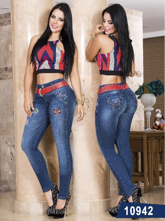 Colombian Butt Lifting Jeans Blue Azulle Azul